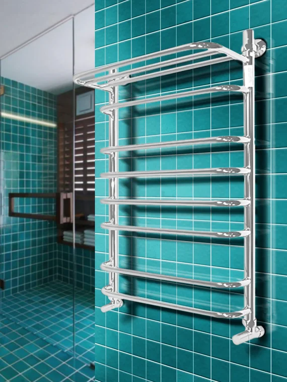 Magia P White - белый полотенцесушитель с греющей полкой