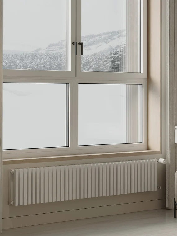 Royal Thermo Shift Q 2050 - двухтрубный трубчатый радиатор высотой 500 мм, боковое подключение