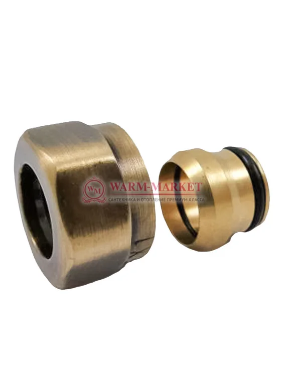 Резьбовое соединение для медных труб GW 22x1.5 x 15MM Золото