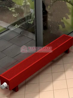 Напольный конвектор KZTO Radiator Элегант Мини 130х80, 1 теплообменник ral 3020