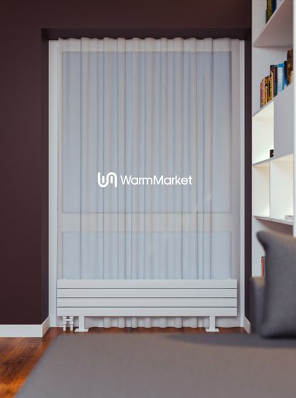 Bareng Temper ZN 600 - напольный трубчатый радиатор шириной 600 мм, нижнее левое подключение