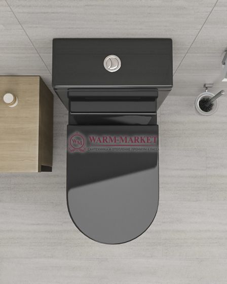 Унитаз Nilo 2301 nero черный глянцевый