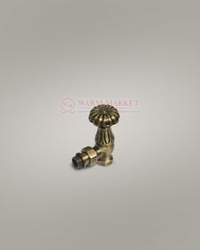 "Ретро" клапан угловой для подключения чугунного радиатора 1/2", бронза