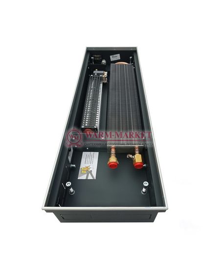 Внутрипольный конвектор Techno Air KVVZ, высота 85 мм., ширина 250 мм., без решетки