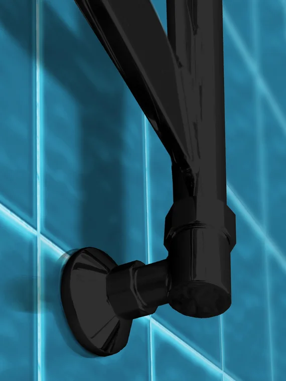 Napoli - водяной дизайн полотенцесушитель с широким профилем прямоугольного сечения