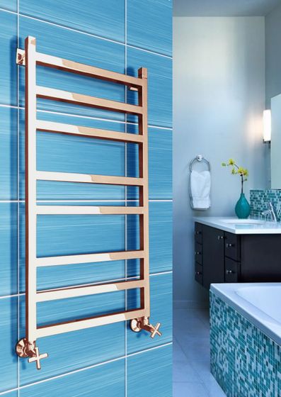 Ancona - водяной  дизайн полотенцесушитель квадратной формы