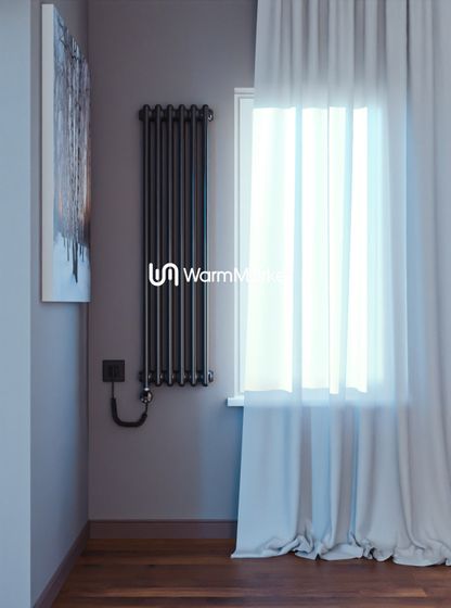 Bareng Softy Electric 2120 - электрический вертикальный двухтрубный трубчатый радиатор высотой 1200 мм