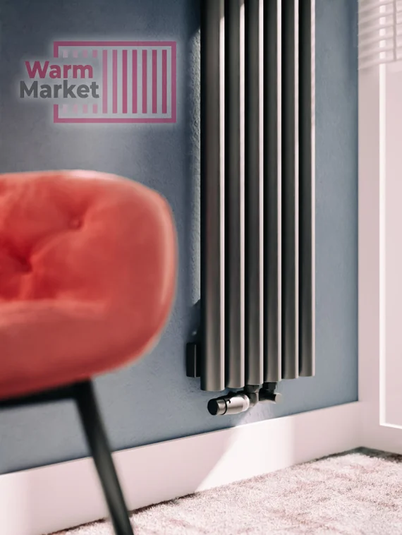 Axxinot Mono 42 V - вертикальный водяной радиатор высотой 1250 мм, 4 секции