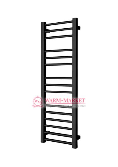 Classic 1500х300 - узкий водяной полотенцесушитель из нержавеющей стали 300 мм. шириной цвет черный.