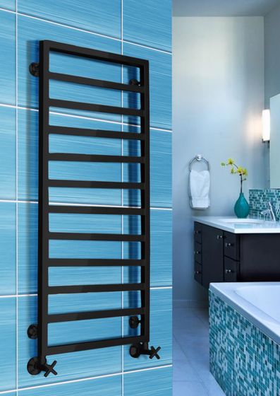 Bergamo - электрический дизайн полотенцесушитель с квадратным профилем