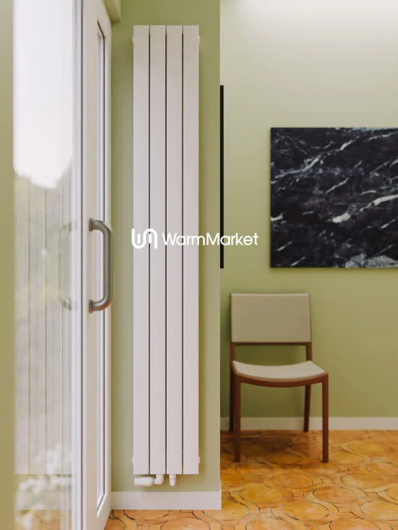 Bareng Temper V 1000 - вертикальный трубчатый радиатор высотой 1000 мм, нижнее центральное подключение