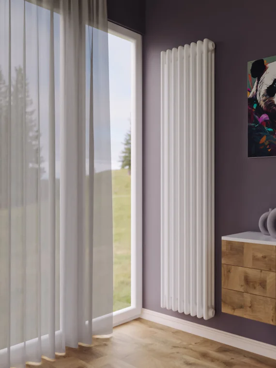 Bronto Pipe 3200 - трехтрубный трубчатый радиатор высотой 2000 мм, боковое подключение