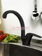 Смеситель для кухни черный Rossel 2807-Bl