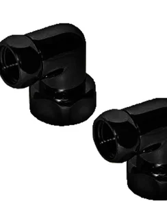 Переходник угловой черный  для подключения полотенцесушителя .