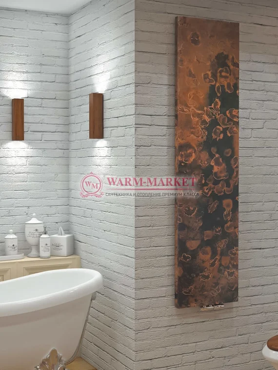 Varmann Solido Vintage - дизайн радиатор с панелью из состаренной меди