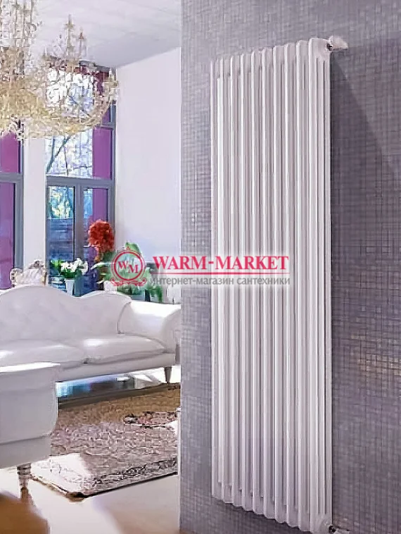 Вертикальный трубчатый радиатор Dia Norm 3180-10 секций, трехтрубный с нижним правым/левым подключением.