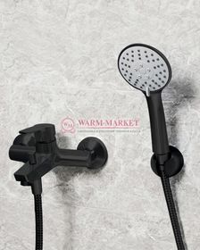 Смеситель для ванны черный Rhin 4401-Bl