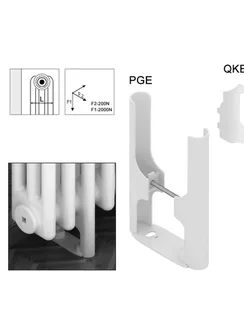 Комплект для напольной установки 5-х трубных радиаторов L=189 мм