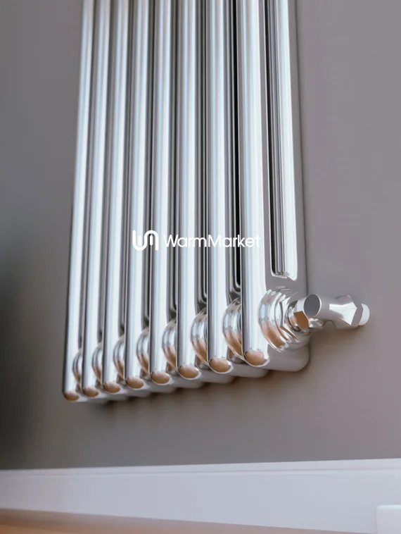 Axxinot Sentir Chrome 2180 - вертикальный трубчатый радиатор высотой 1800 мм, боковое подключение N12