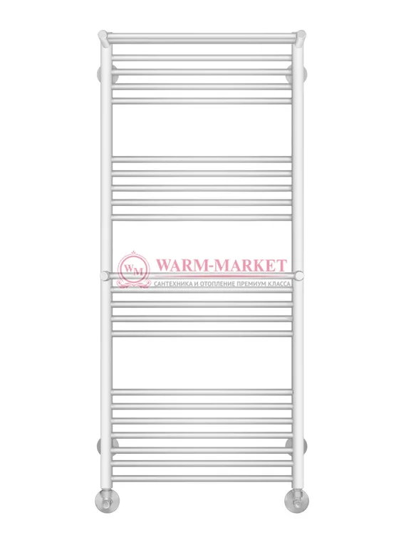 Аврора П22-3 - водяной полотенцесушитель с двумя полками, нижнее подключение, белый