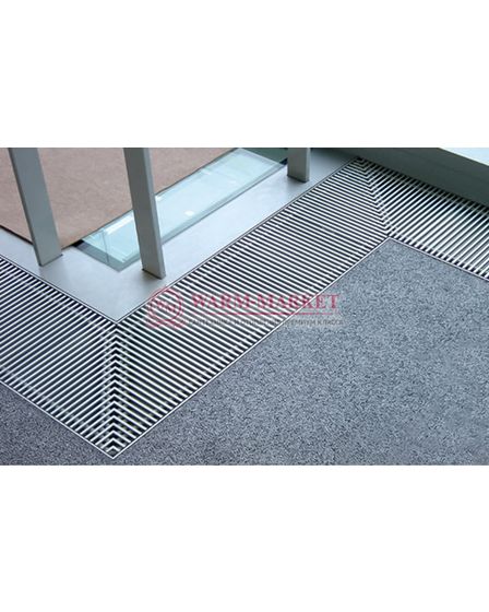 Внутрипольный конвектор Katherm NK глубиной 200 мм с линейной решеткой