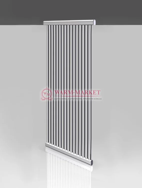 Sirius - водяной дизайн-полотенцесушитель из нержавеющей стали (круглый коллектор)