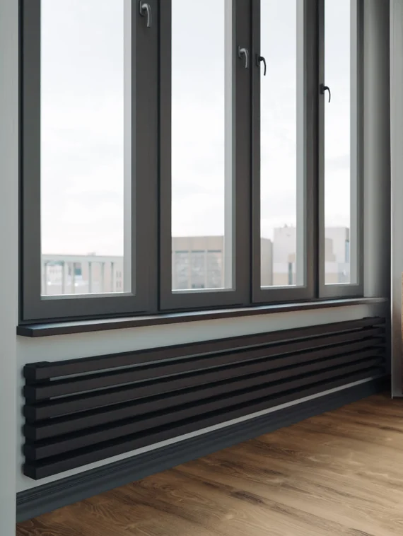 Bronto Plex Z - горизонтальный трубчатый радиатор шириной 2000 мм, нижнее левое подключение