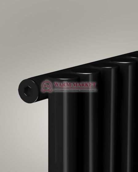 Garmonia A 40 V 1 - вертикальный трубчатый радиатор высотой 1784 мм чёрного цвета