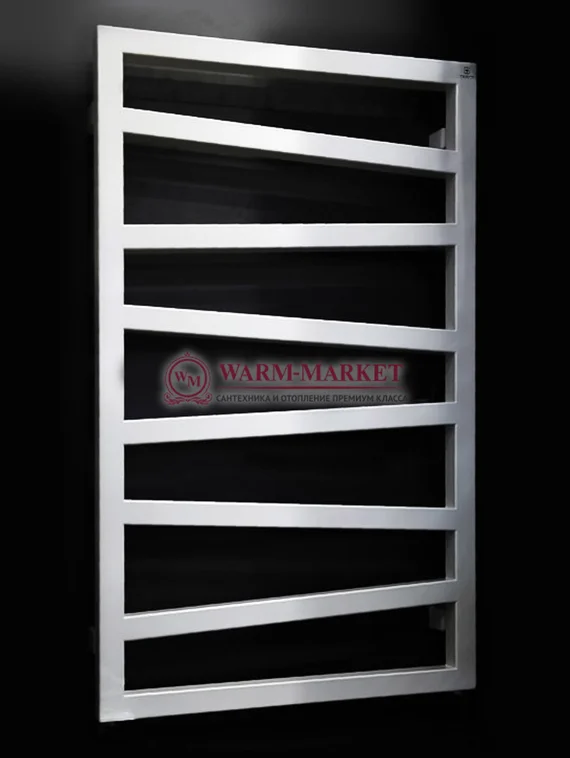 Quadro Zigzag "Реплика" - водяной дизайн-полотенцесушитель из нержавеющей стали