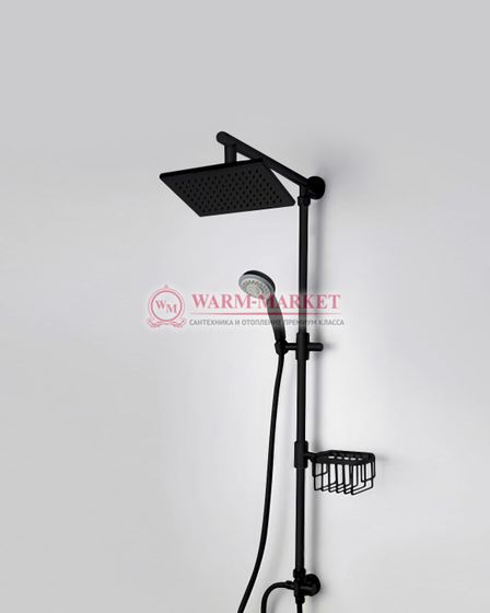 Душевой комплект черный A016-Bl