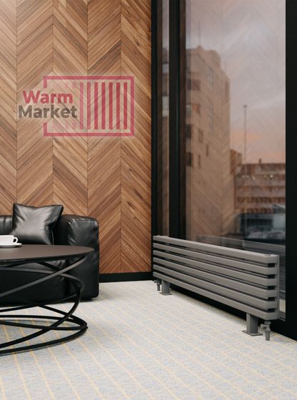 Axxinot Cardea 60х30 ZN - горизонтальный радиатор на ножках шириной 2000 мм, 8 секций