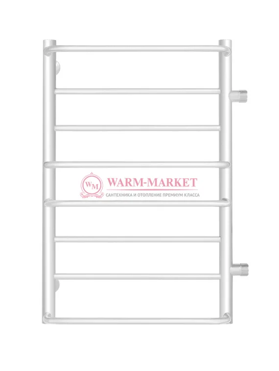 Евромикс П8 - водяной полотенцесушитель, боковое подключение, белый