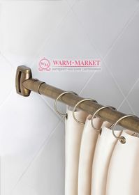 Прямой карниз для ванны серия Premium цвет бронза.