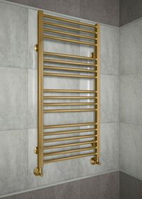 Sicilia Bronze - бронзовый полотенцесушитель с квадратными вертикалями.