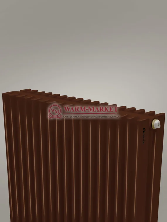 Paralleli v 2 1750 шаг 25 вертикальный трубчатый радиатор из прямоугольного профиля коричневого цвета