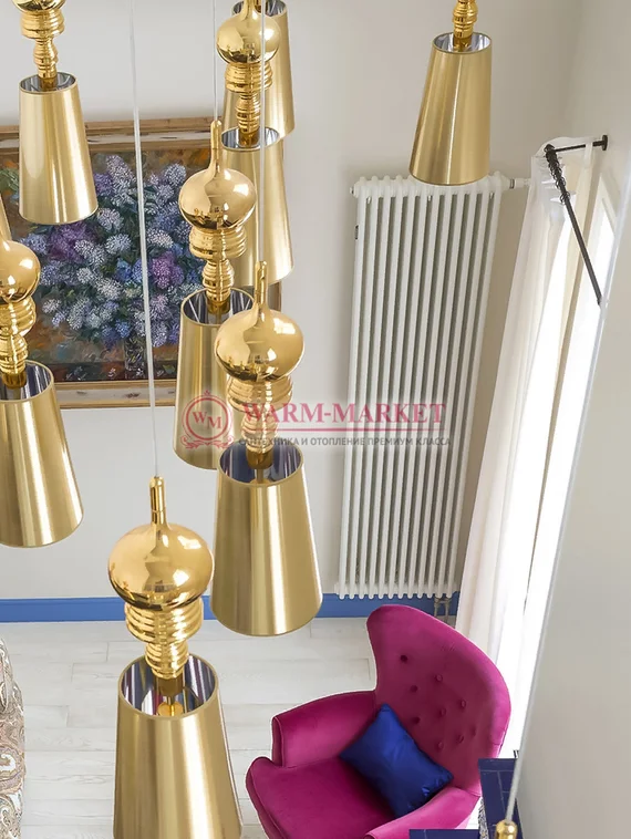 Трубчатый радиатор Arbonia 3250 трехтрубный нижнее с вентилем подключение