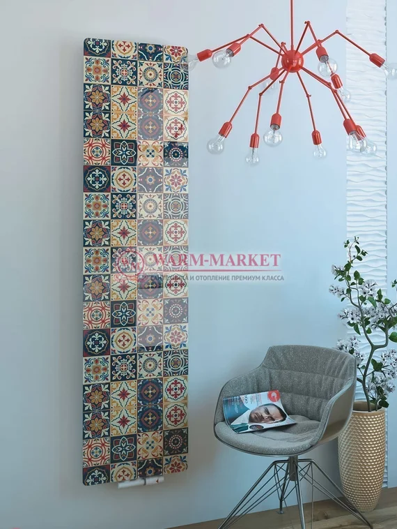 Varmann Solido Glass - водяной дизайн радиатор с панелью из закаленного стекла