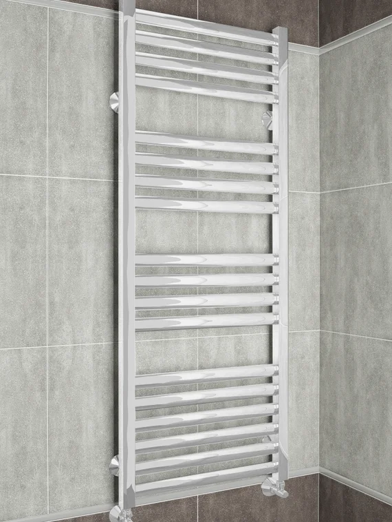 Greta  - водяной дизайн полотенцесушитель белого цвета.