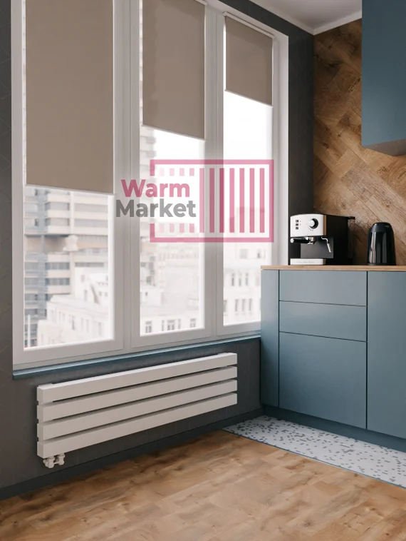 Axxinot Verde 60х60 Z - горизонтальный водяной радиатор шириной 2000 мм, 6 секций