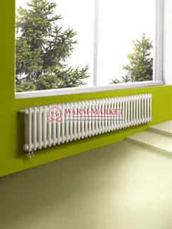 Трубчатый радиатор Dia Norm 2057-34 секции, двухтрубный с нижним правым/левым подключением с вентилем.