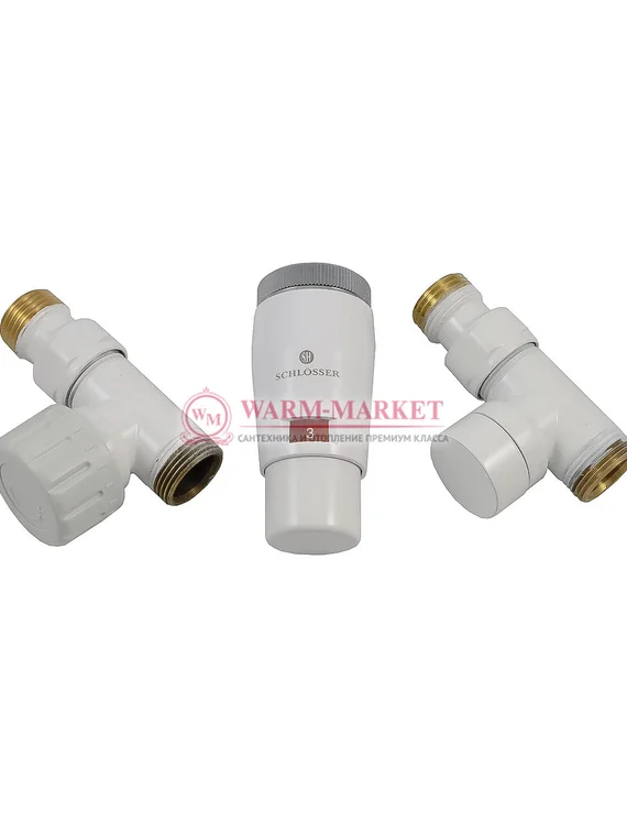 Комплект прямой Elegant Mini GZ1/2 x M22x1,5 с головкой Мини M30x1,5 Белый