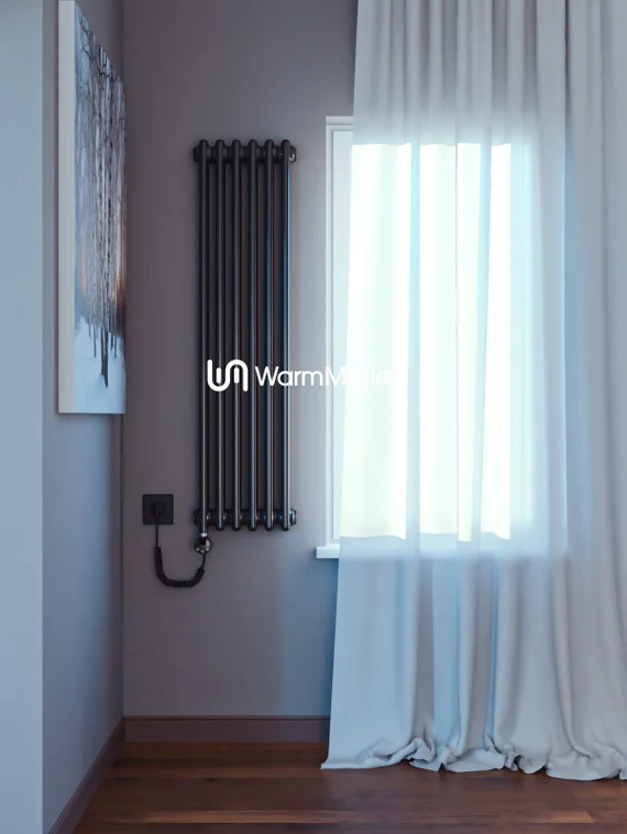 Bareng Softy Electric 2120 - электрический вертикальный двухтрубный трубчатый радиатор высотой 1200 мм