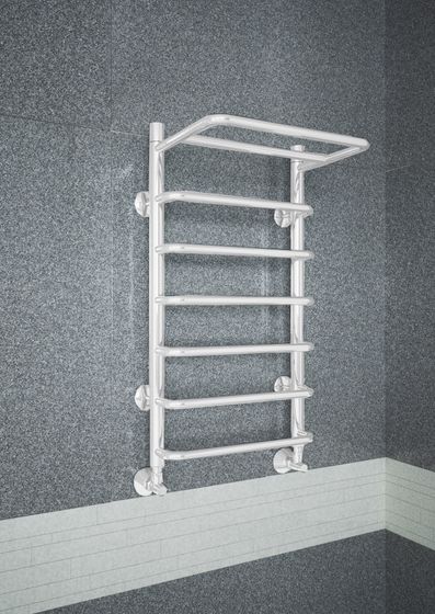 Polka - полотенцесушитель с греющей полкой белого цвета