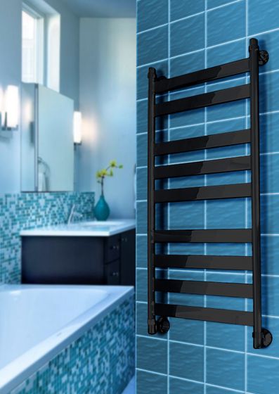 Napoli - электрический дизайн полотенцесушитель с широким профилем прямоугольного сечения