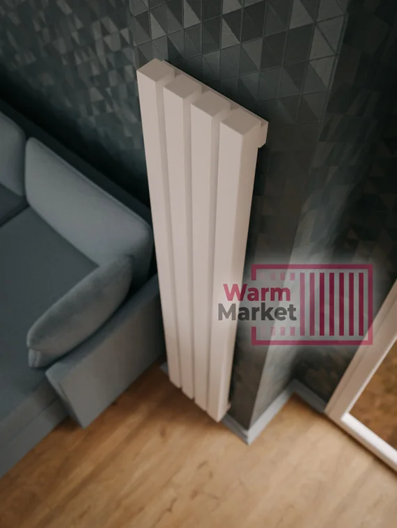 Axxinot Verde 60х60 V - вертикальный радиатор высотой 3000 мм, 6 секций