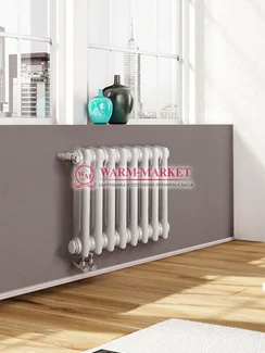 Трубчатый радиатор Dia Norm 2057-8 секций, двухтрубный с нижним правым/левым подключением с вентилем.