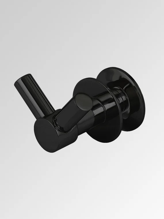 Крючок для полотенцесушителя V-образный черный