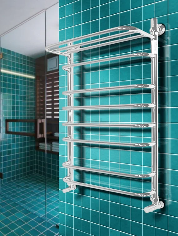 Magia P - полотенцесушитель с греющей полкой белого цвета