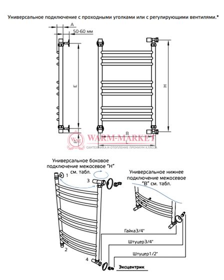 Полотенцесушитель ArtofSpace Artico