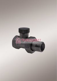 Узел запорный Hummel прямой ¾, черный